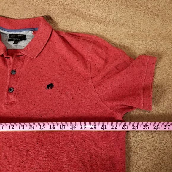 BANANA  REPÚBLIC Standard FIT Men's shirt Short Sleeve Collared Size XL - Picture 4 of 7